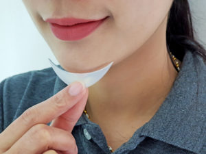 chin implant closeup